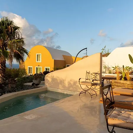 Exclusive Santorini 3 Bedroom Private Jetted Pool Sea Phenomenal Sunset View Finikia *
