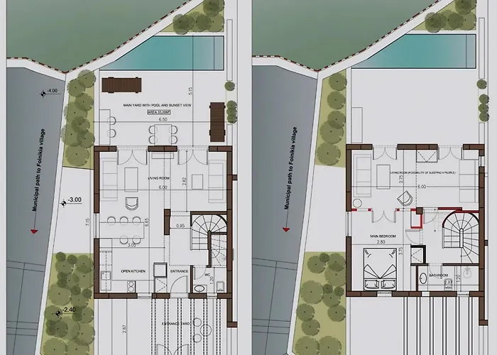 Villa Exclusive Santorini 3 Bedroom Private Jetted Pool Sea View *